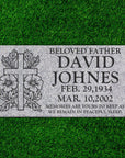 16″ x 8″ x 3″ Flat Headstone