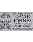 16″ x 8″ x 3″ Flat Headstone