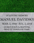 20" x 10" x 3" Flat Headstone