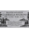 24″ x 12″ x 6″ Pillow Marker Headstone