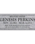 36″ x 14″ x 4″ Flat Granite Headstone