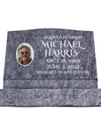 30″ x 10″ x 16″ Slant Headstone with 36″ Base