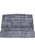 36″ x 10″ x 16″ Slant Headstone with 42″ Base