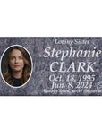 24″ x 12″ x 6″ Pillow Marker Headstone