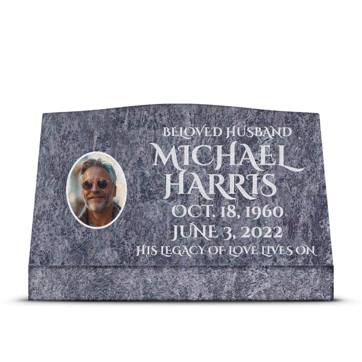 30″ x 10″ x 16″ Slant Headstone