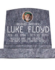 20″ x 10″ x 16″ Slant Headstone with 24″ Base