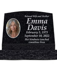 24″ x 10″ x 16″ Slant Headstone with 30″ Base