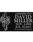 20" x 10" x 3" Flat Headstone