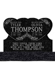 42″ x 6″ x 26″ Double Heart with 54” base