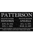24″ x 12″ x 4″ Flat Headstone