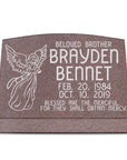 24″ x 10″ x 16″ Slant Headstone