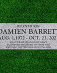 36″ x 14″ x 4″ Flat Granite Headstone