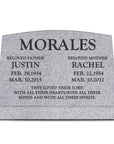 24″ x 10″ x 16″ Slant Headstone
