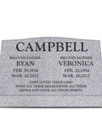 30″ x 10″ x 16″ Slant Headstone