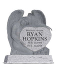 36″ x 8″ x 36″ Angel Holding Heart with 48” Bevel Base