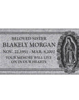 24″ x 12″ x 4″ Flat Headstone