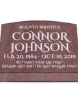 24″ x 10″ x 16″ Slant Headstone