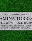 24″ x 12″ x 6″ Pillow Marker Headstone