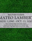 30″ x 12″ x 6″ Pillow Marker Headstone