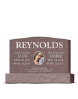 42″ x 6″ x 24″ Upright Headstone with 54″ Base