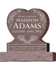 24″ x 6″ x 26″ Single Heart with 36” base