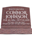 24″ x 10″ x 16″ Slant Headstone with 30″ Base