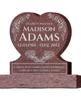 24″ x 6″ x 26″ Single Heart with 36” base