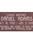 24″ x 12″ x 6″ Pillow Marker Headstone