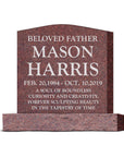 24″ x 6″ x 24″ Upright Headstone with 36" Base