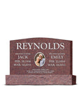 42″ x 6″ x 24″ Upright Headstone with 54″ Base