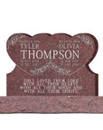 42″ x 6″ x 26″ Double Heart with 54” base