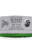 36″ x 10″ x 16″ Slant Headstone