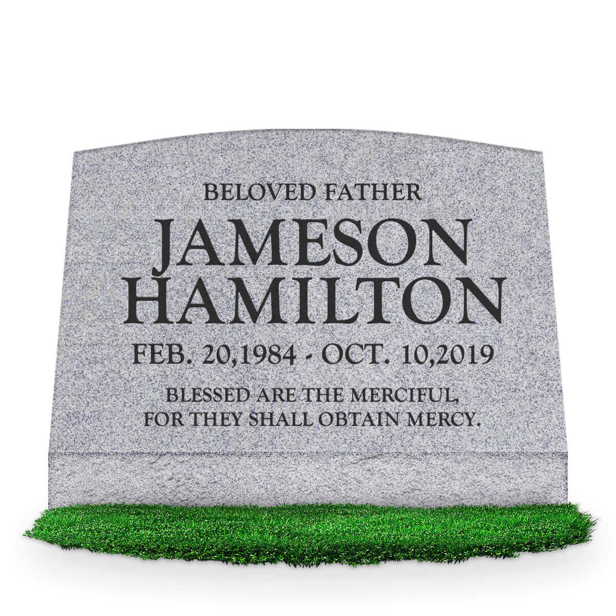 24″ x 10″ x 16″ Slant Headstone