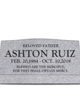 36″ x 10″ x 16″ Slant Headstone