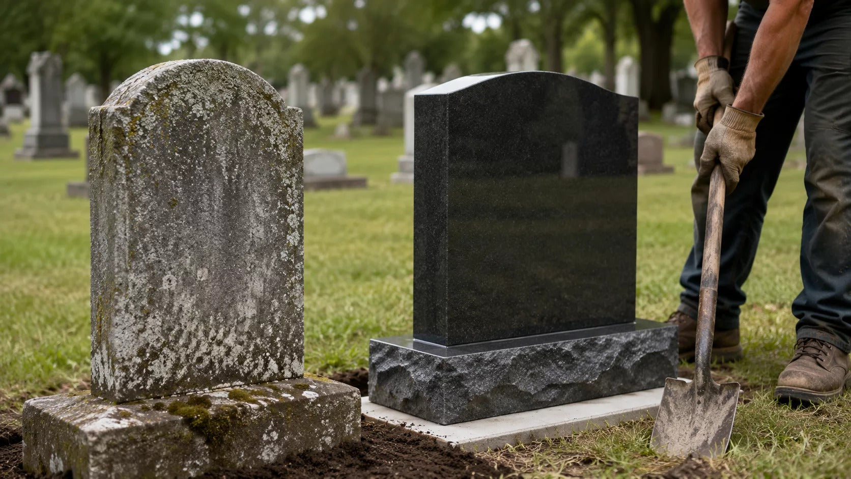 Can You Replace an Old Headstone With a New One?