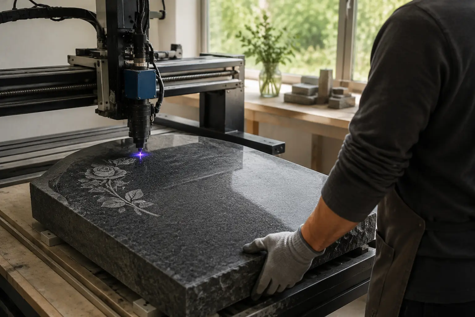 What Is Laser Etching on a Headstone and How Does It Work