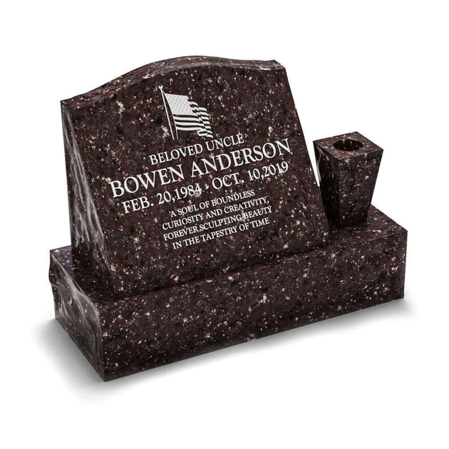 Slant Headstones Signature Headstones