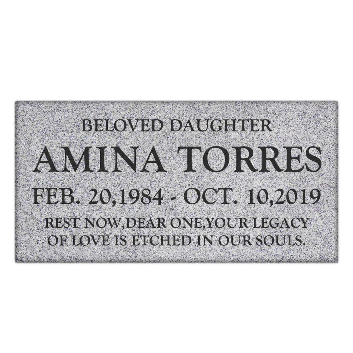 20″ x 10″ x 6″ Pillow Marker Headstone