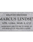 24″ x 12″ x 4″ Flat Headstone