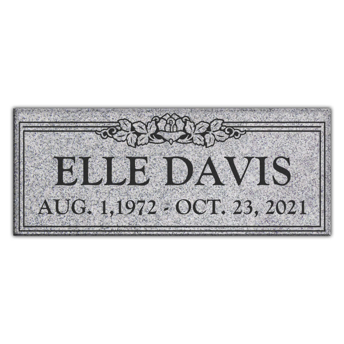 30″ x 12″ x 6″ Pillow Marker Headstone