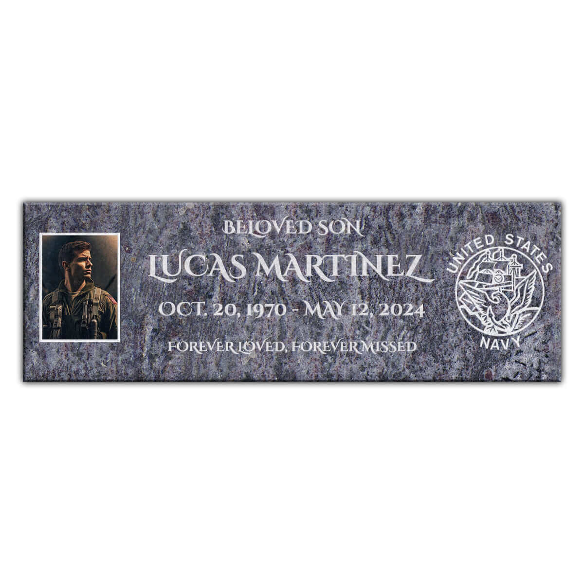 36″ x 12″ x 6″ Pillow Marker Headstone