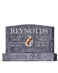 36″ x 6″ x 24″ Upright Headstone with 48″ Base