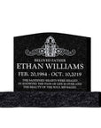 24″ x 6″ x 20″ Upright Headstone with 36″ Base