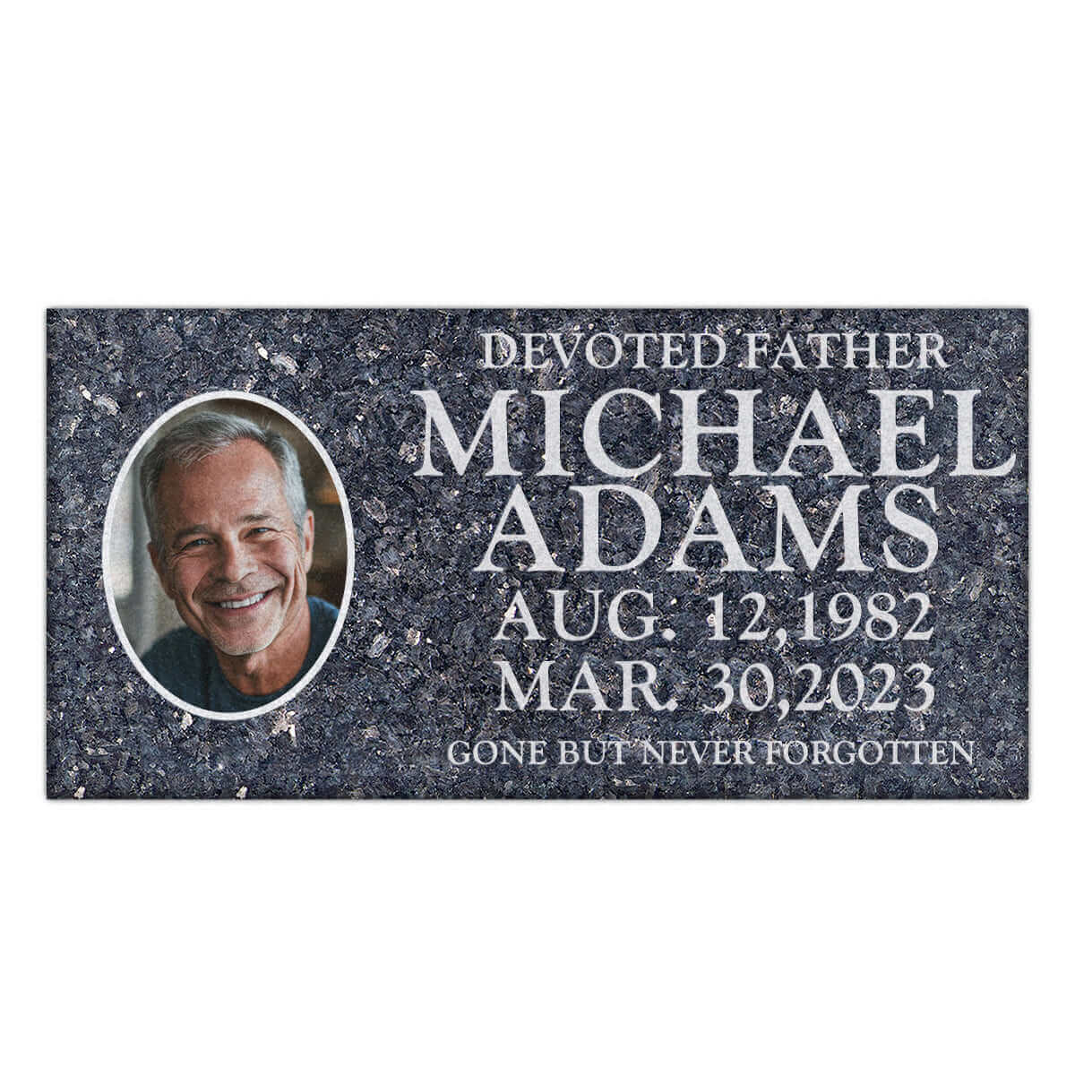 24″ x 12″ x 4″ Flat Headstone