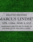 24″ x 12″ x 4″ Flat Headstone