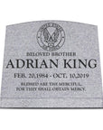 20″ x 10″ x 16″ Slant Headstone