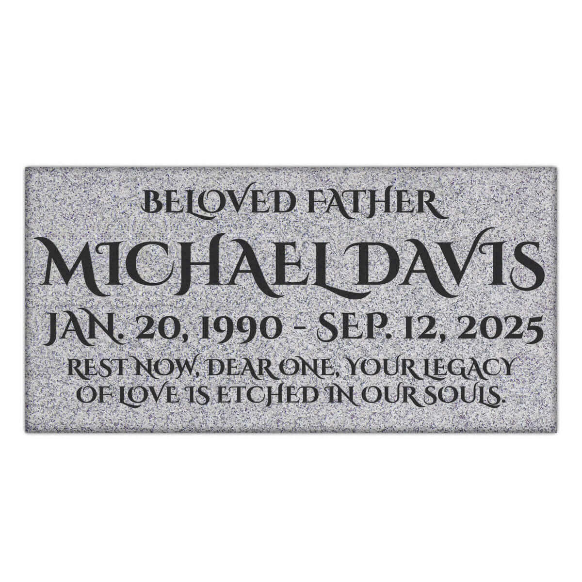 20″ x 10″ x 6″ Pillow Marker Headstone