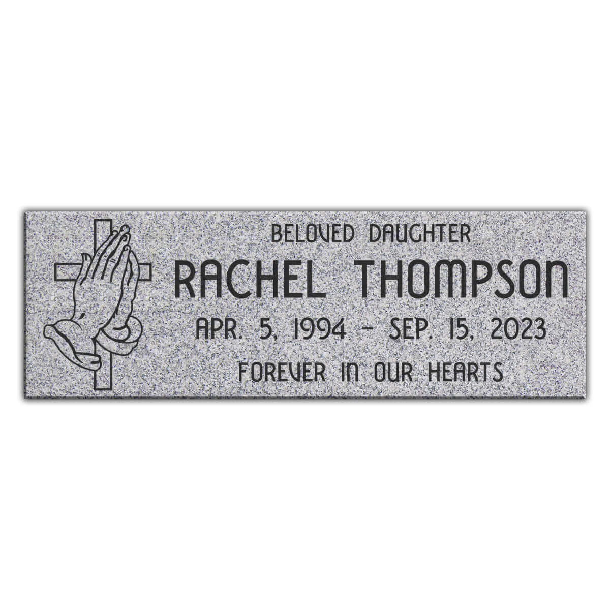 36″ x 12″ x 6″ Pillow Marker Headstone