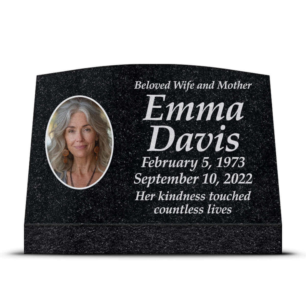 24″ x 10″ x 16″ Slant Headstone