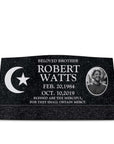 36″ x 10″ x 16″ Slant Headstone